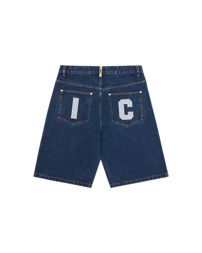 Ice Cream Running Dog Demin Shorts Indigo
