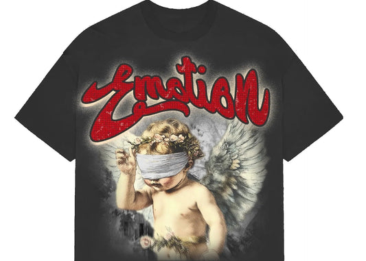 Mixed Emotion Grey Rhinestone Cropped Tee