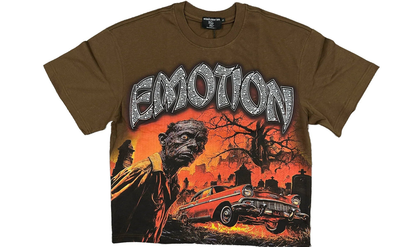 Mixed Emotion Brown Apocalypse Tee