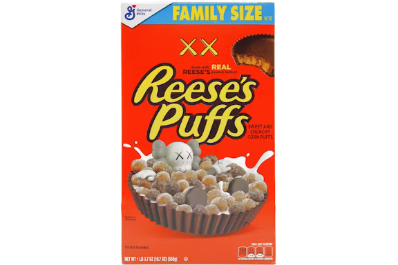 KAWS x Reese's Puffs Cereal Family Size