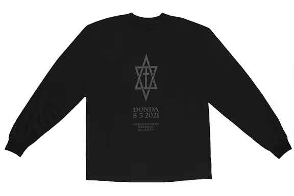 Kanye West DONDA August 5 Listening Event L/S T-shirt Black