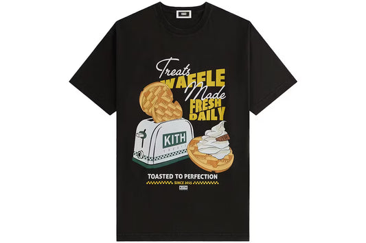 Kith Treats Waffle Toaster Vintage Tee Black