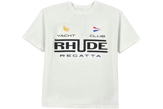 Rhude Regatta Club T-shirt Vintage White