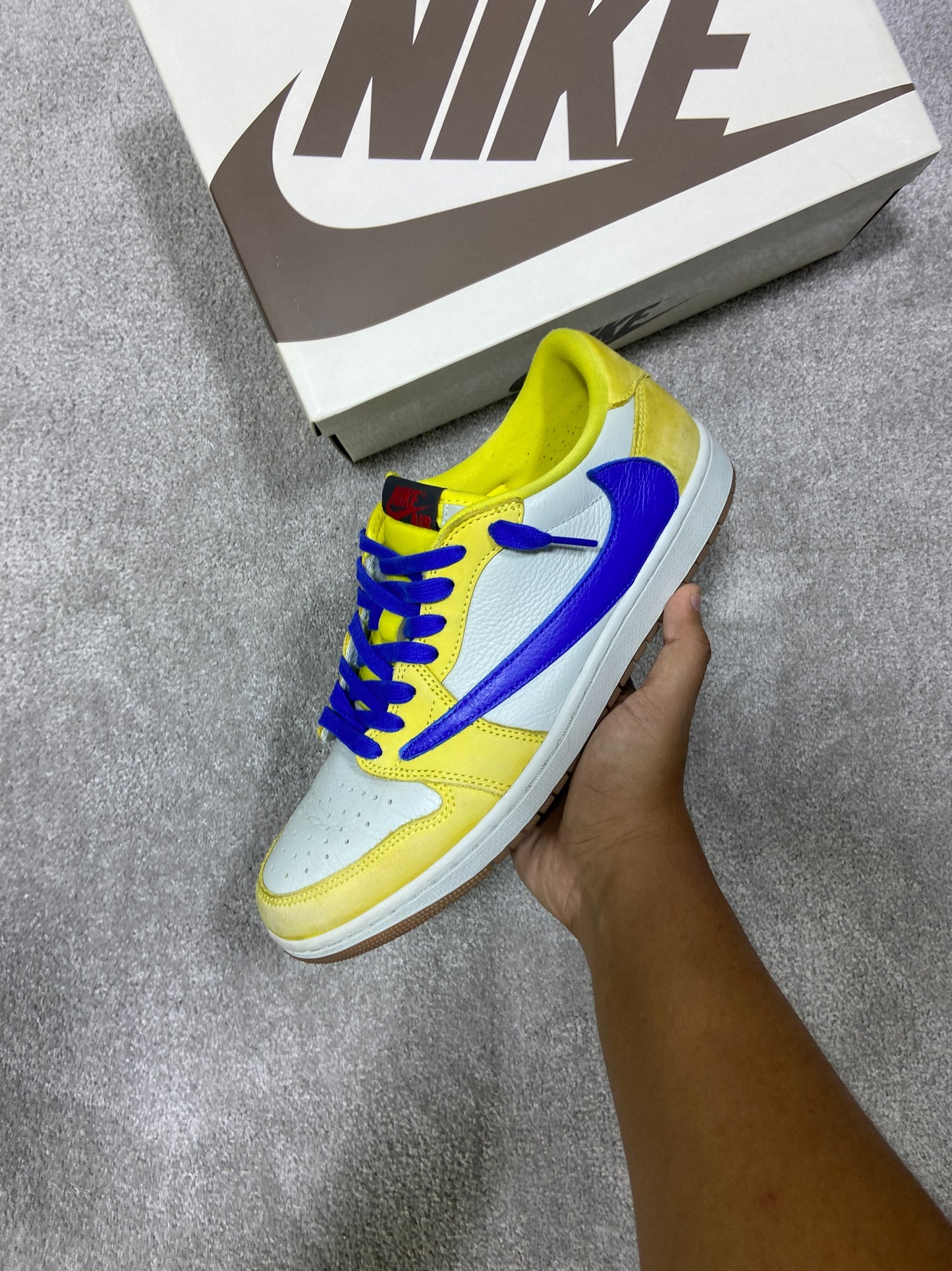 Jordan 1 Low Travis Scott Canary Yellow