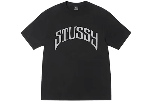 Stussy Arched Pigment Dyed Tee Black