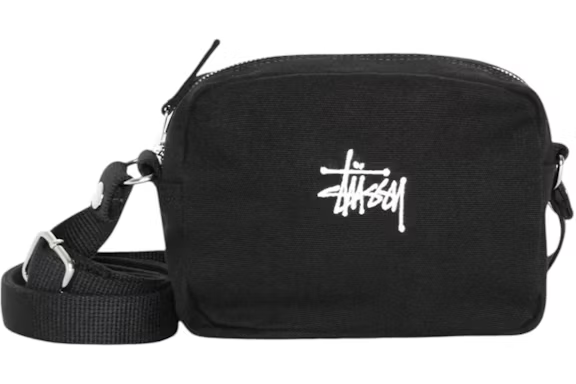 Stussy Canvas Side Pouch Black