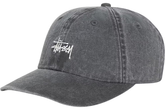 Stussy Washed Basic Cap Washed Charcoal