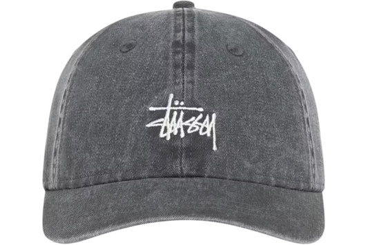 Stussy Washed Basic Cap Washed Charcoal