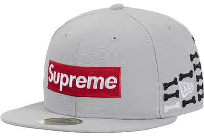 Supreme Bones Box Logo New Era Grey