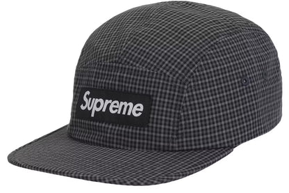 Supreme Cordura Plaid Camp Cap Black