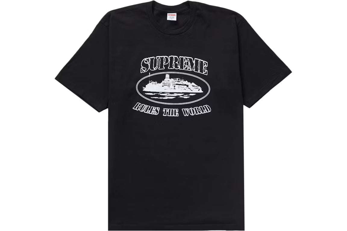Supreme Corteiz Rules The World Tee Black