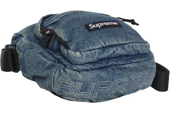 Supreme Denim Shoulder Bag Washed Indigo