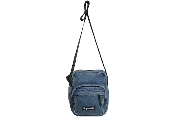 Supreme Denim Shoulder Bag Washed Indigo