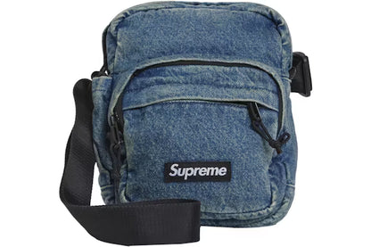 Supreme Denim Shoulder Bag Washed Indigo