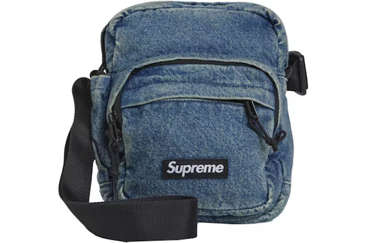 Supreme Denim Shoulder Bag Washed Indigo