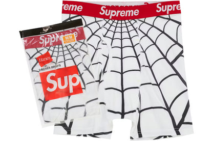 Supreme Hanes Spider-Man Boxer Briefs White
