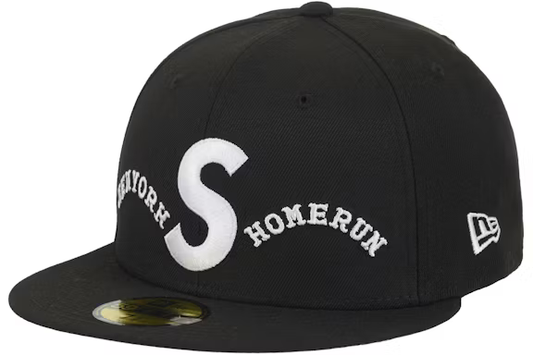Supreme Homerun S Logo New Era 59Fifty Hat Black