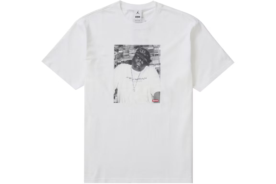 Supreme Jordan Biggie S/S Top White