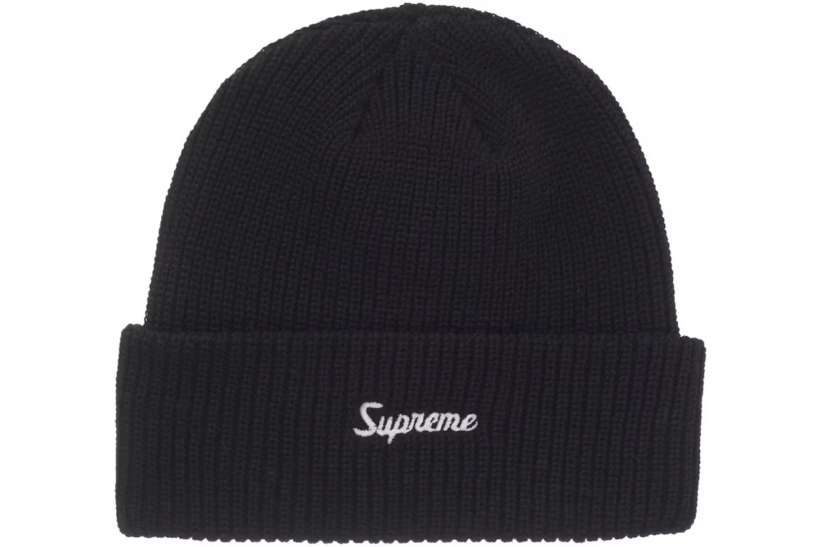 Supreme Loose Gauge Beanie Black