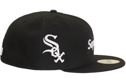 Supreme MLB Teams Chicago Box Logo New Era 59Fifty Fitted Cap Black