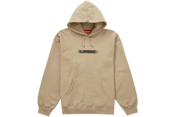 Supreme Motion Logo Hooded Sweatshirt Dark Tan