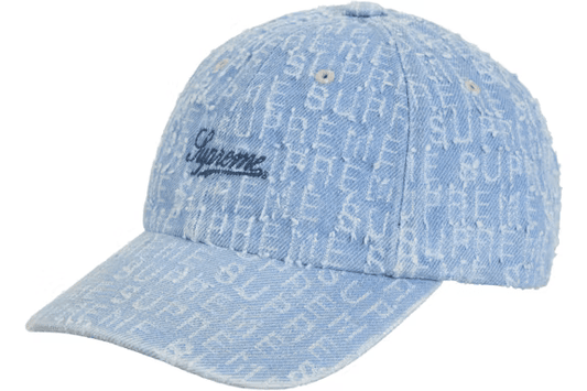 Supreme Needle Punch Denim 6-Panel Cap