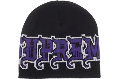 Supreme New Era Outline Beanie Black