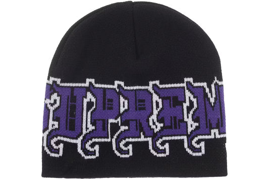 Supreme New Era Outline Beanie Black