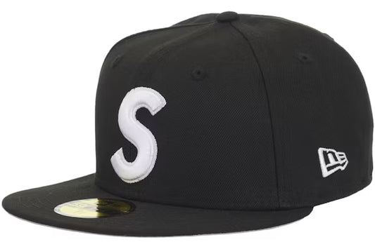 Supreme New Era Reaper S Logo 59Fifty Fitted Hat Black