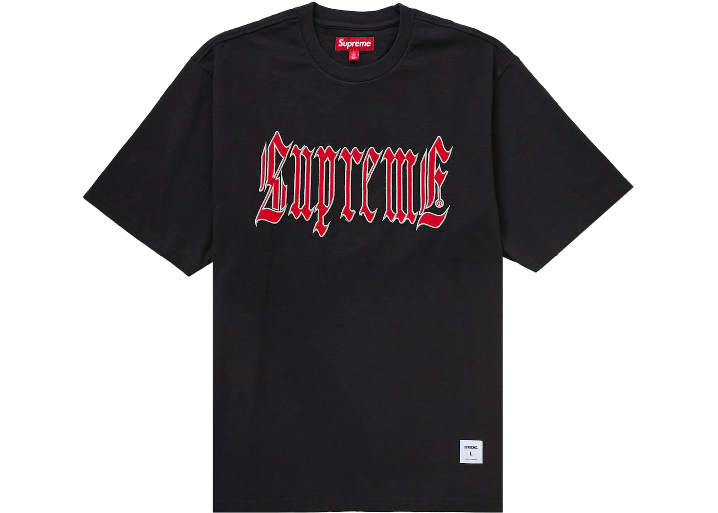 Supreme Old English S/S Top Black