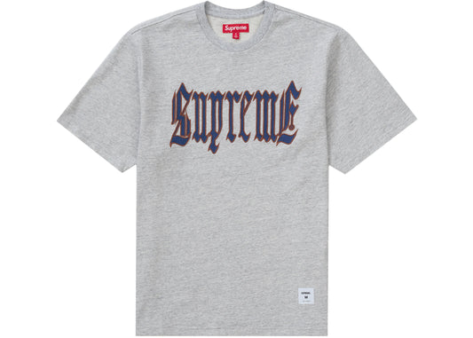 Supreme Old English S/S Top Heather Grey