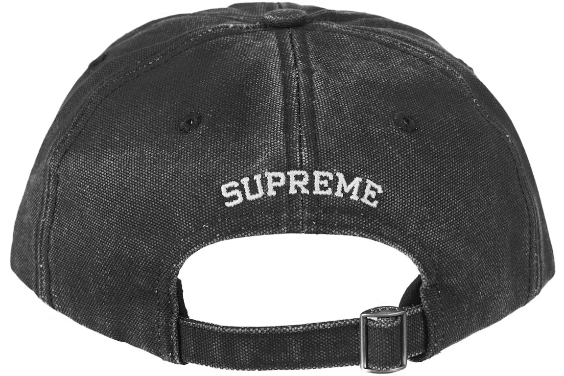 Supreme Pigment Canvas S Logo 6-Panel Black