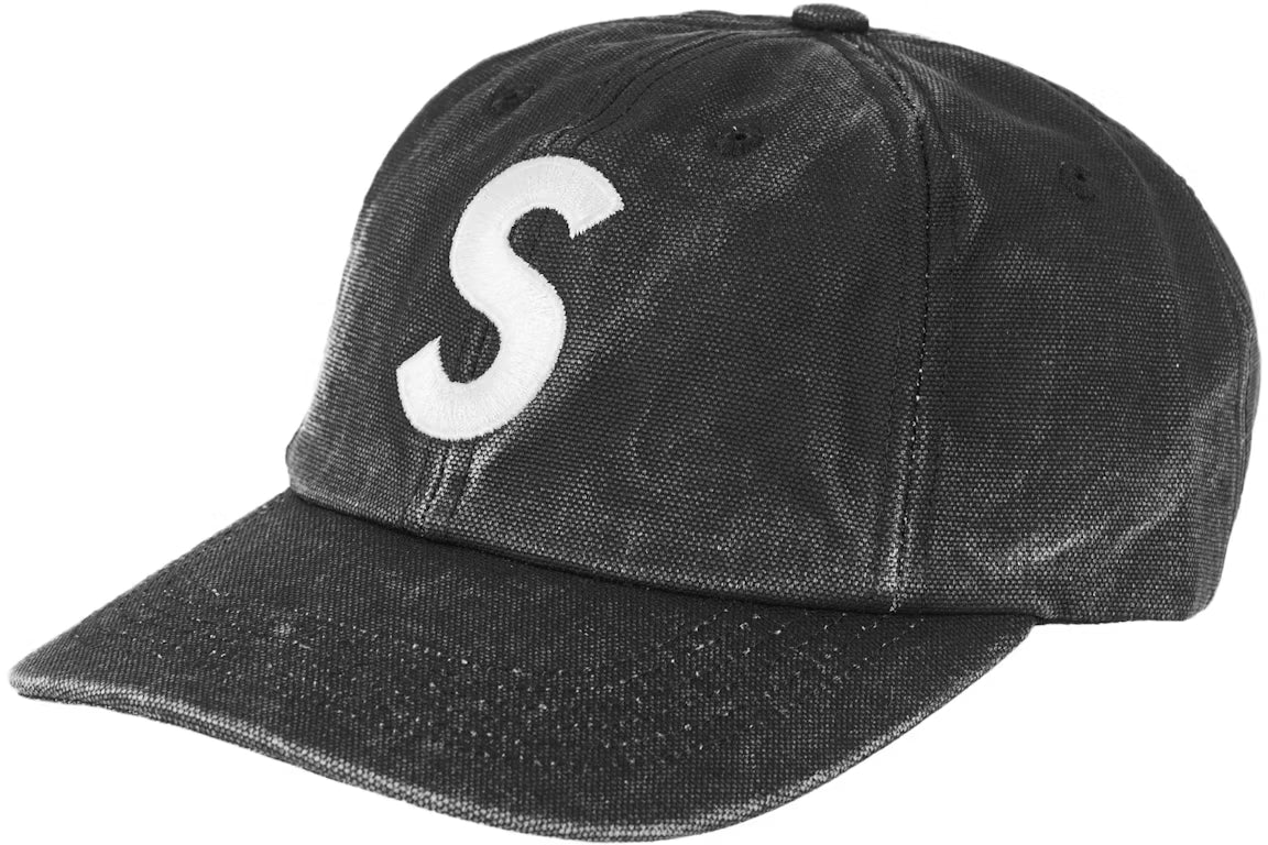 Supreme Pigment Canvas S Logo 6-Panel Black