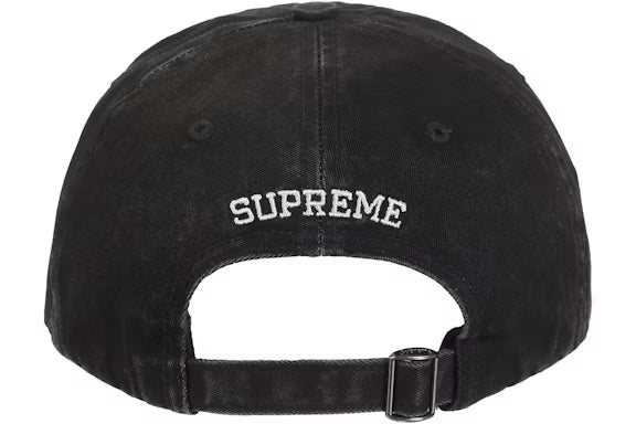 Supreme Pigment Coated 2-Tone S Logo 6-Panel Black