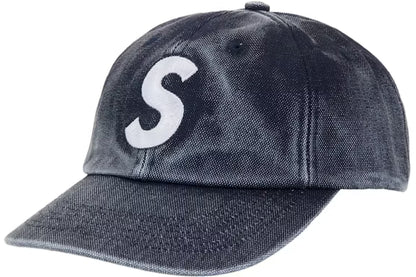 Supreme Pigment Coated S Logo 6-Panel Cap (SS26) Navy