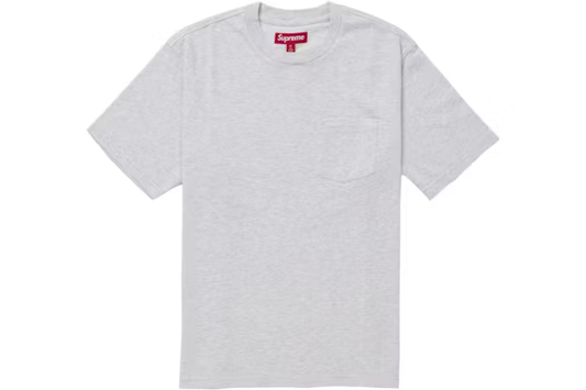 Supreme S/S Pocket Tee Heather Grey