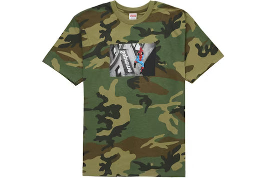 Supreme Spider-Man Tee Woodland Camo