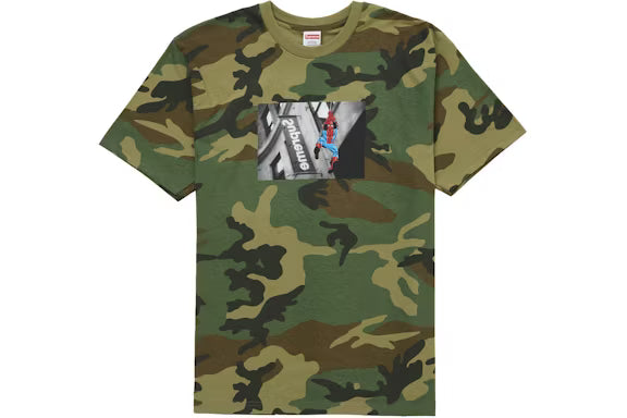 Supreme Spider-Man Tee Woodland Camo