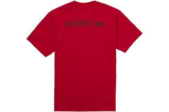 Supreme Split Tee Red