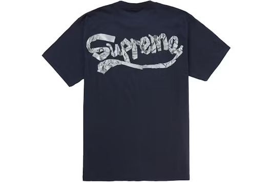 Supreme Tape Tee Navy