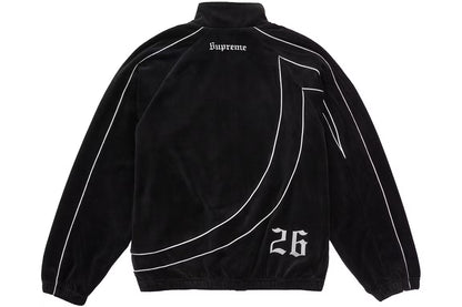 Supreme Umbro Velour Track Jacket Black