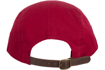 Supreme Washed Chino Twill Camp Cap Red