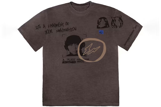 Travis Scott Cactus Jack For Fragment Hiroshi Tee Brown Pepper