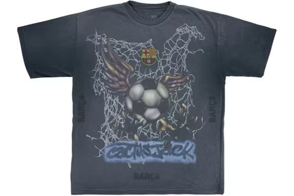Travis Scott x FC Barcelona Washed Spray Logo Tee