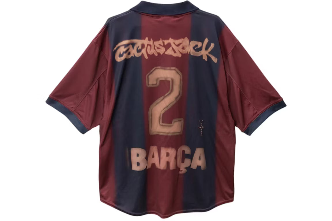 Travis Scott x Nike x FC Barcelona Retro 2000/01 Home Skeleton Jersey