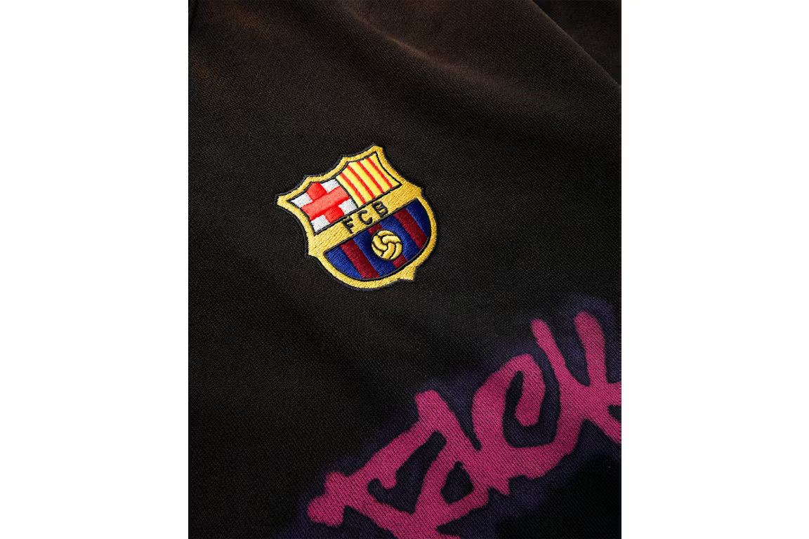 Travis Scott x Nike x FC Barcelona Spray Logo Hoodie Black