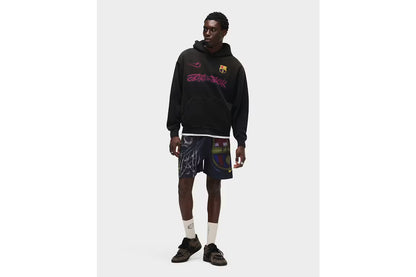 Travis Scott x Nike x FC Barcelona Spray Logo Hoodie Black