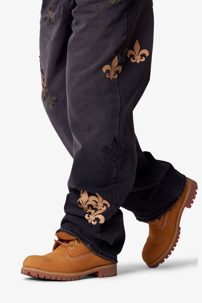 Mnml Ultra Baggy Fleur Denim Black
