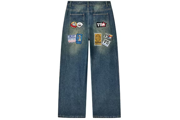 Vale Forever 1980's Carpenter Denim Pant Blue Denim