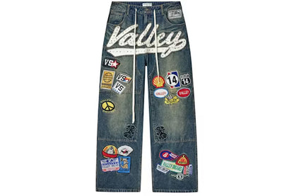 Vale Forever 1980's Carpenter Denim Pant Blue Denim